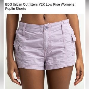 BDG Urban outfitters Y2K low rise women’s poplin shorts